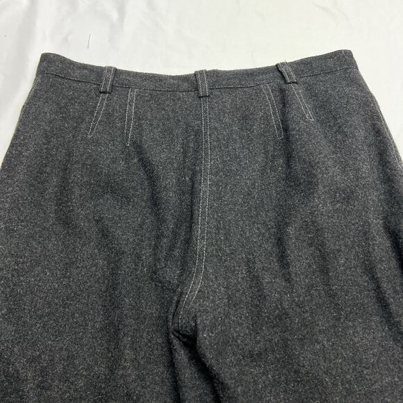 J. Crew Women's Trouser Pants Size 10 Tall Campbell Wool Blend Straight Leg Gray - Picture 5 of 10